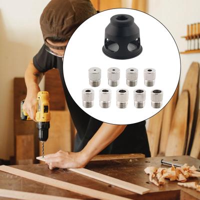 Jig Hole Self Centering Drill Guide Kit Vertical Puncher Pocket Fixture Stainless Steel with