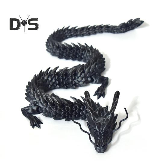 

Китайская статуя дракона, напечатанная на 3D-принтере, фигурка дракона с подвижными суставами, шарнирная скульптура дракона, украшение стола для домашнего офиса