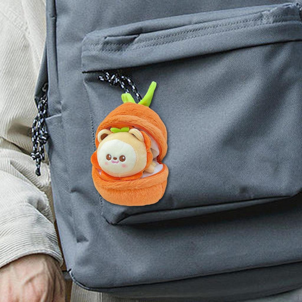 Fruit Doll Plush Keychain Kids Bag Pendant Birthday Gift Keyring Holder Soft Men Women Car