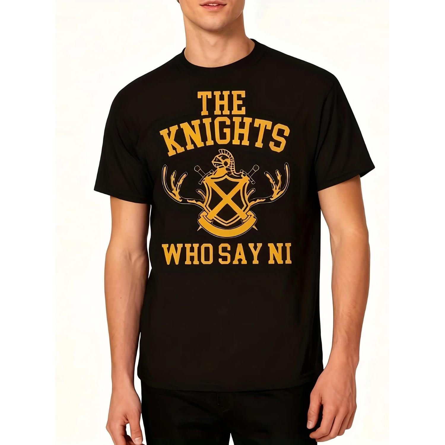 

Men s Shield Pattern T-shirt - Black Sword and Shield Design Short Sleeve Casual Top _ Bold Printed Style XXXXXL чорний