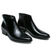 Bottines Chelsea Élégantes pour Hommes Cuir Véritable Chaussures pour Hommes Bout Pointu Affaires Slip-on Robe Bottes Formelles Modèle Chaussures Décontractées Mode