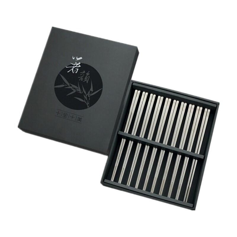 Stainless Steel Chopstick Set Ten-piece Set