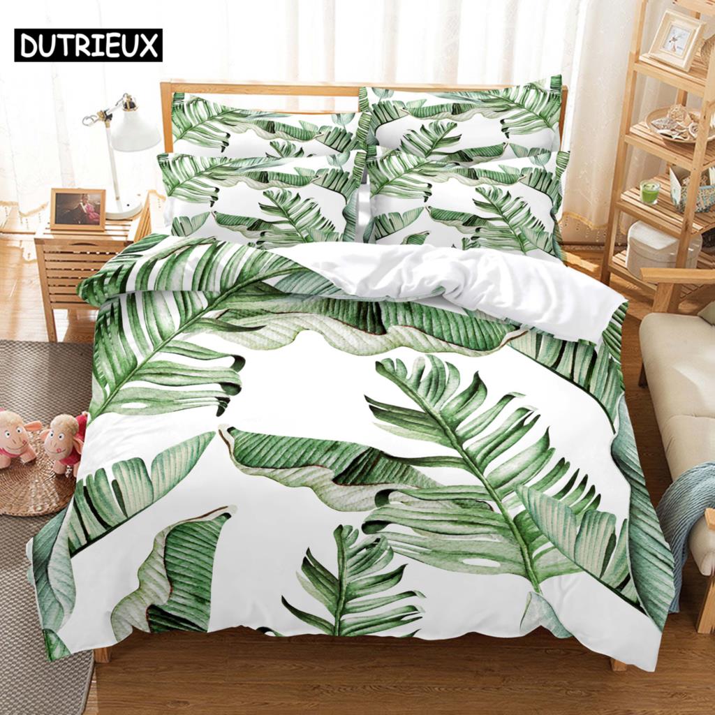 Banana Leaves Bedding Set Duvet Cover Set 3d Bedding Digital Printing Bed Linen Queen Size Bedding Set Fashion Design