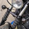 HDBUBALUS Front Rear LED Bullet Turn Signal Light 39/41mm Plastic Fork Clamp Indicator Blinker Fit for Harley Sportster Dyna Bobber Suzuki Kawasaki