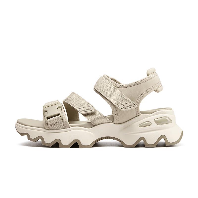 Skechers Lightweight Versatile Comfortable Durable Beach Sandals Women sandals Gray 119714-TPE 35