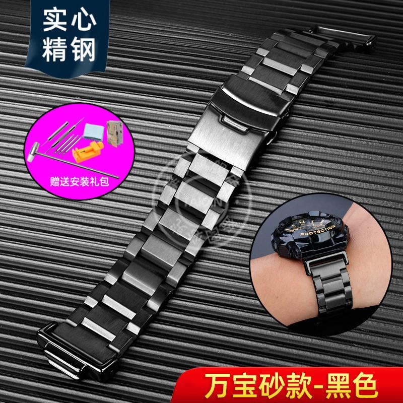 For Casio G-SHOCK GA110/100 GM2100 GA2100 watch strap DW-5600 GW-B5600 5610 Men metal Stainless steel Butterfly clasp watchband