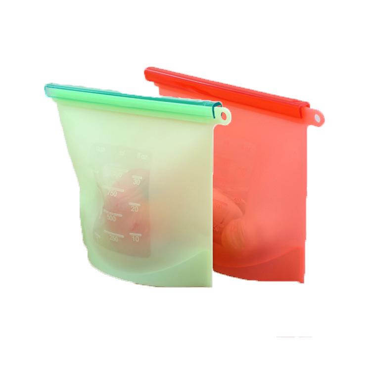 Sacos de silicone para armazenamento de alimentos: Sacos Seláveis Reutilizáveis Resistentes a Altas Temperaturas para Camping, Alimentos e Frutas.