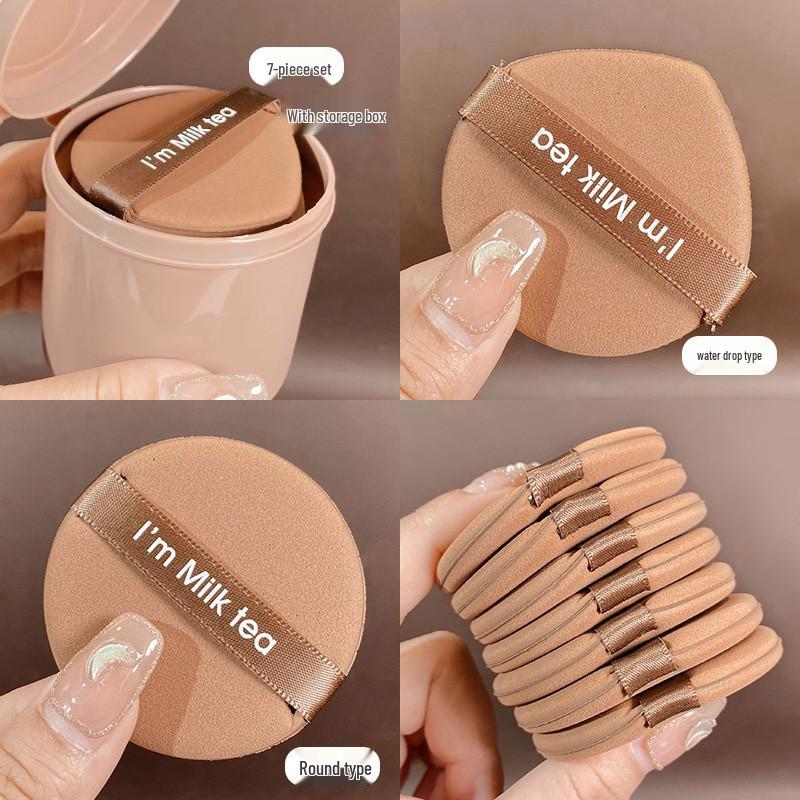 Morandi Mini Coffee Cup Dual-Use Marshmallow Cushion Foundation Puff