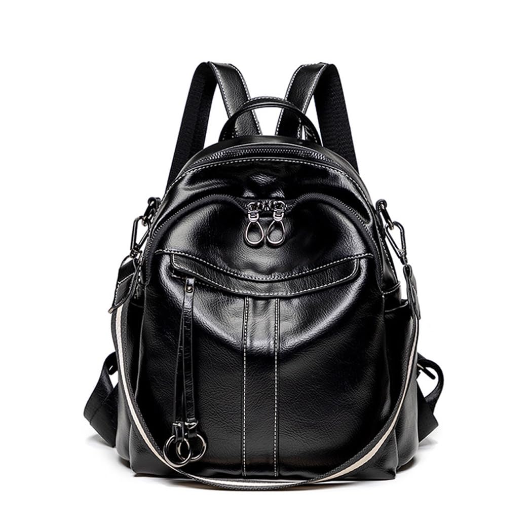 

BUKESIYI Women s Mini Backpack, Large Capacity, Waterproof, PU Leather, Black, JP78242