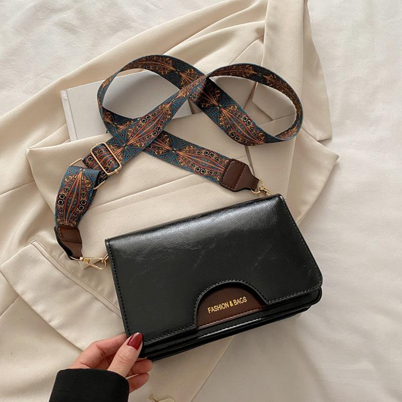 Colorful Strap Crossbody Bags For Women Commuting/Daily Used  Vintage Square Shoulder Bag For Gifts  Ladies Handbags And Purses