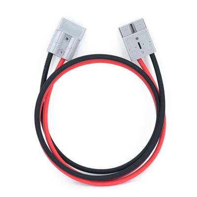 Keisnoaja 50 Amp Anderson Connector 6AWG Cable 1M 600V Double Head Grey Quick