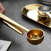 Koffieschep Bag Sealer Roestvrij Staal Maatschepje met Ingebouwde Clip Voedselveilig Essentieel Barista Gereedschap voor Versheid