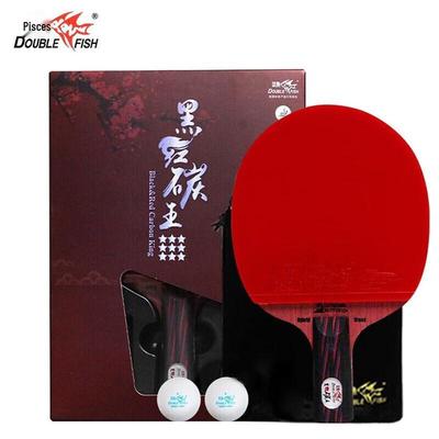 Racket de Tenis de Mesa Profesional Double Fish Carbon King 9 Estrellas