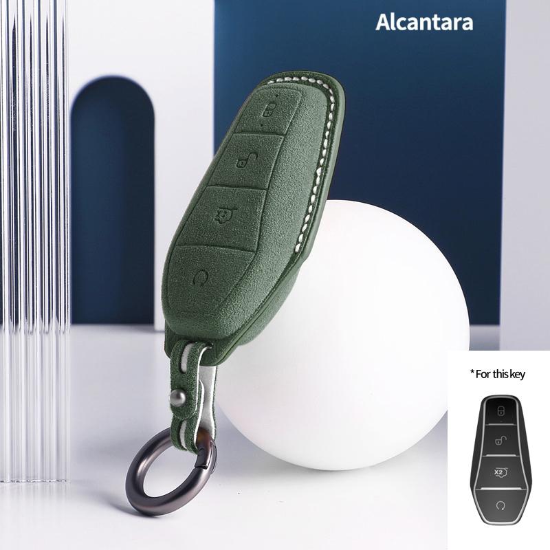 Made for Alcantara Car Remote Key Case Bag For BYD Qin Han Tang Song pro plus MAX Ev Atto 3e2 Seal dolphin frigate07 Destroyer05