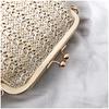 Mouth Gold Small Bag Female Wild Messenger Bag Chain Shoulder Fashion Clip Mouth Straw Bag