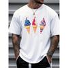 Men's Trendy Printed T-Shirt Summer Short Sleeve Top