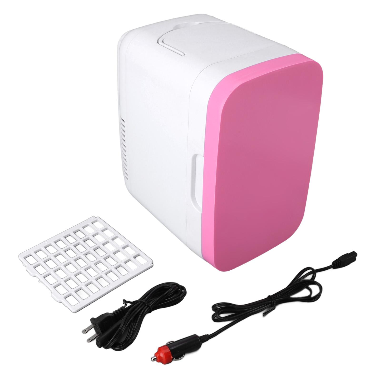 

Мини-холодильник 8 л, охлаждение и обогрев, двойное использование, портативный компактный холодильник для автомобиля L розовый