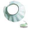 Adult Kids Shower Cap Shield Adjustable Bathing Head Hat Shampoo Visor Cap Soft Waterproof Hair Washing Shield for Head Ear Eye Protection