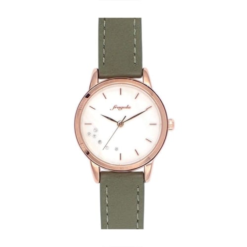 

Follow Fragola Point Stone Watch H00223S-1 KA Women s Green