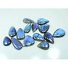 424Cts.Natural Labradorite Blue Flash Pear Cabochon Loose Gemstone 14Pcs Lot LL-1228