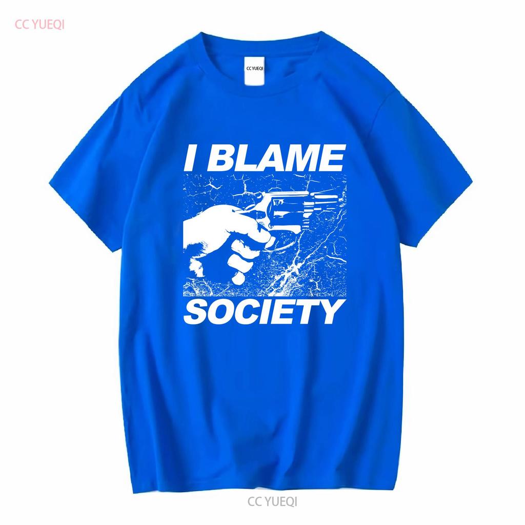 I Blame Society T Shirt Totally Fu Ked Up Gregg Araki Cult Film 90s Goth  Vintage Washed Slightly Streetwear Unisex Graphic