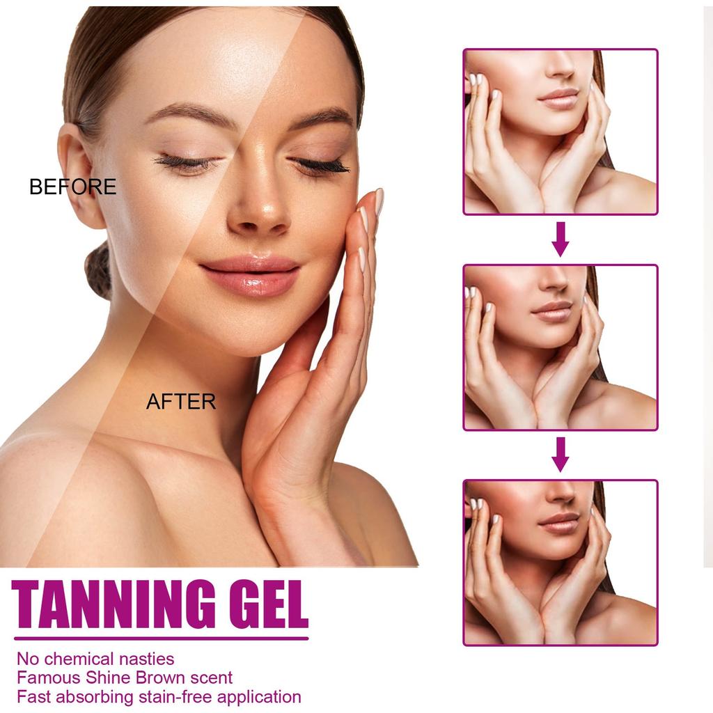 Jaysuing Tanning Gel Dark Sunscreen Oil for Deep Bronze Tan, After Sun Repair