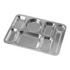 Chu Wan Ya 304 Stainless Steel Divided Cafeteria Tray