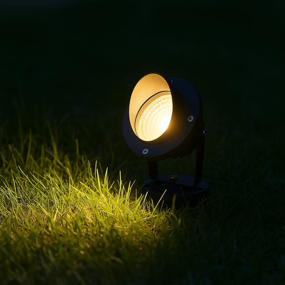 Energy Saving LED Lawn Spotlights Aluminium Pathway Lighting Outdoor Waterproof Lights Black Green Lighting COB Landscape Lights