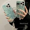 Mint Green Polka Dot Mobile Phone Case Suitable for 15promax Feather Iphone13 Bow Chain 16 Apple 14 Hard