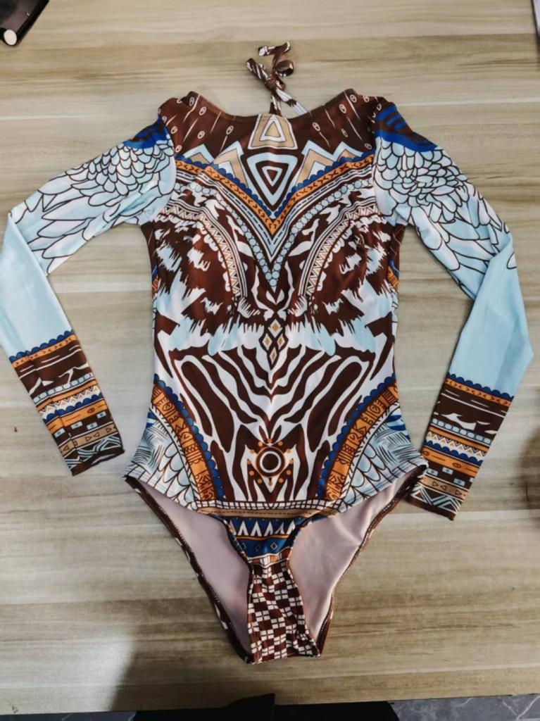 Women's Fashion Printed Tight-Fit One-Piece Swimsuit
