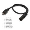5pin Mini USB Male To 3.5mm Auditory Adapter Cord For Clip On Mic Microphone Adapter Cord  30CM-400CM