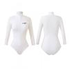 Costume da bagno intero a maniche lunghe da donna con imbottitura sul seno Protezione UV Asciugatura rapida Snorkeling Vacanza al mare