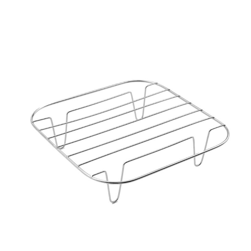 Air Fryers Pads Metal Grilling Rack Silicone Air Fryers Tray Silicone Dividers Pads Silicone Basket Perfect for Air Fryers