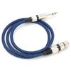 Cabo de Áudio XLR Linha Balanceada Cobre Livre de Oxigênio Trançado em Nylon para Mixer Microfone Condensador(10m 32,8 pés )