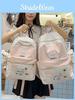Cute Cat Dot Backpack For High School Girls Nylon School Bag