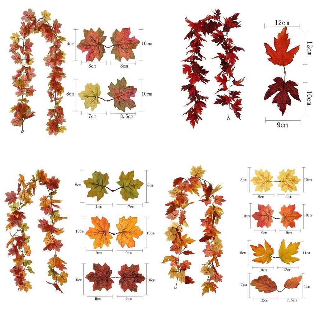 Stunning Maple Leaf Garland For Parties Weddings And Home Decor 175cm Fall Leaves