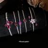 New super flash zircon flower bracelet fresh and sweet wind exquisite bracelet light luxury high-end versatile jewelry