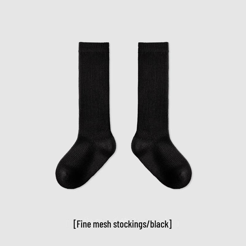 

Упаковка детских хлопковых носков средней длины - 24 пары, дышащие, однотонные, на весну и лето L (Foot Length 18-20cm) 6-8 years