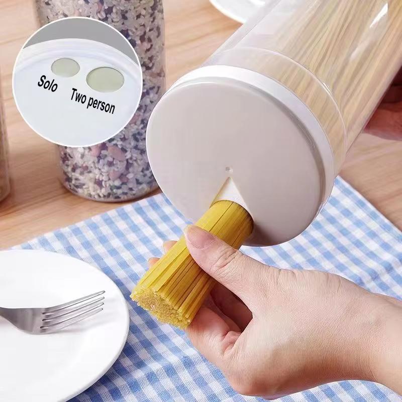 Pasta Storage Box Transparent Plastic Grain Seal Tank Spaghetti Storage Container Moisture-Proof Snack Jar Kitchen Food Tank