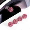4Pcs/Lot Bling Rhinestone Universal Car Tire Valve Caps Crystal Diamond Shining Dustproof Valve Stem Caps Car Accessories