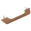 Teak Handrail 12 Inch Single Loop Handle Ergonomic Weather Resistant Wood Marine RV Boating Armrest Accessories