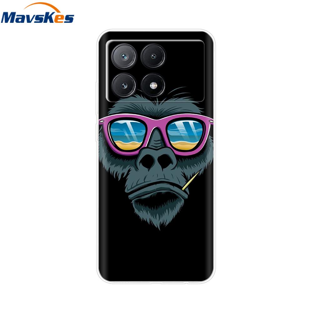 Für Xiaomi Poco X6 Pro Hülle Weiches TPU Silikon Handy Klare Abdeckung Für Xiaomi Poco X6 5G Hülle Bumper Pocox6 X 6 5G 2024 Funda Coque