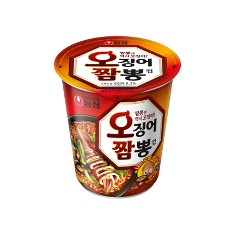 

Nongshim Ojingeo Jjambong Ramyun Маленькая чашка 67г (3 варианта) 2PCS