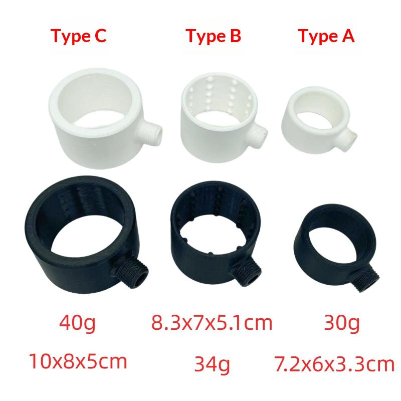 Shower Head Powerful Supercharging Hydromassage 360-Degree Ring Water Spray Spiral Nozzle All-Round Cleaning Shower Head