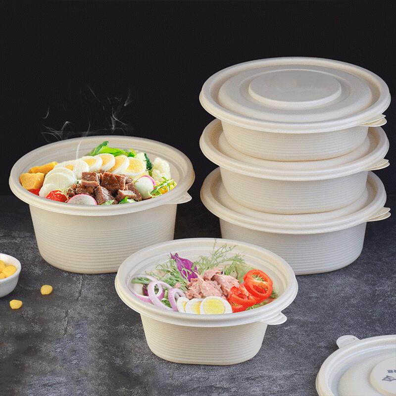 Degradable Corn Starch Meal Boxes with Lids