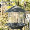 Waterproof Garden Gazebo Hanging Wild Bird Feeder Outdoor Container With Hang Rope Pet Birds Feeding House Type Bird Feeder