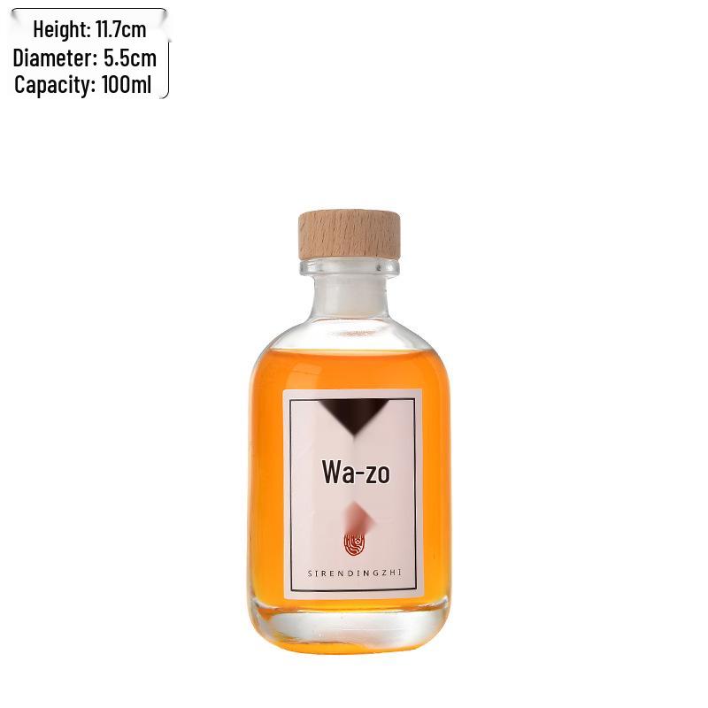 High-Transparency Glass Wine & Juice Bottle with Leak-Proof Lid