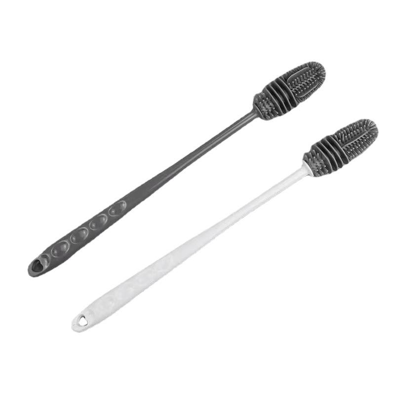 Long Handle Bristle Brush for Cups and Bottles - Effective, No Dead Angle Cleaning for Teapots and Teacups