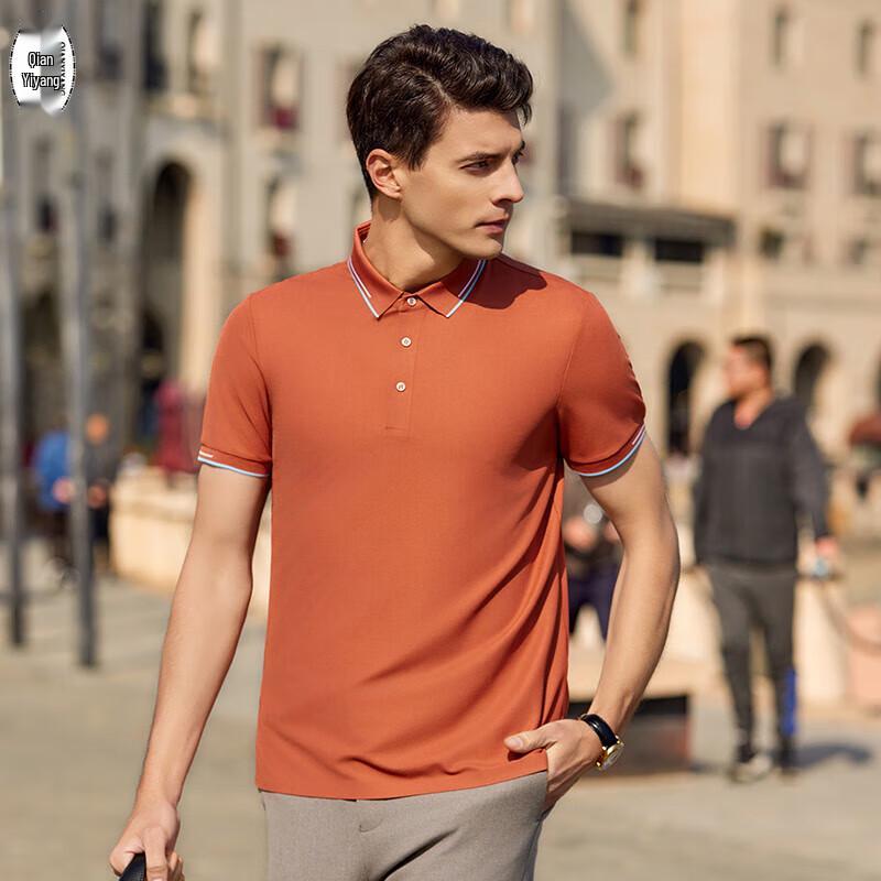 Qianyiyang Men s Short Sleeve Polo Shirt 2XL