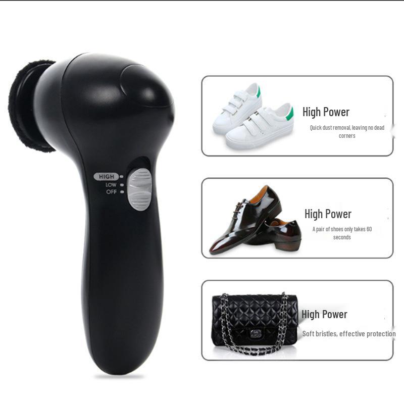 Compact Electric Shoe Polisher - Handheld & Automatic Leather Care for Home & Travel